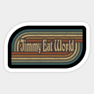 Jimmy Eat World Vintage Stripes Sticker